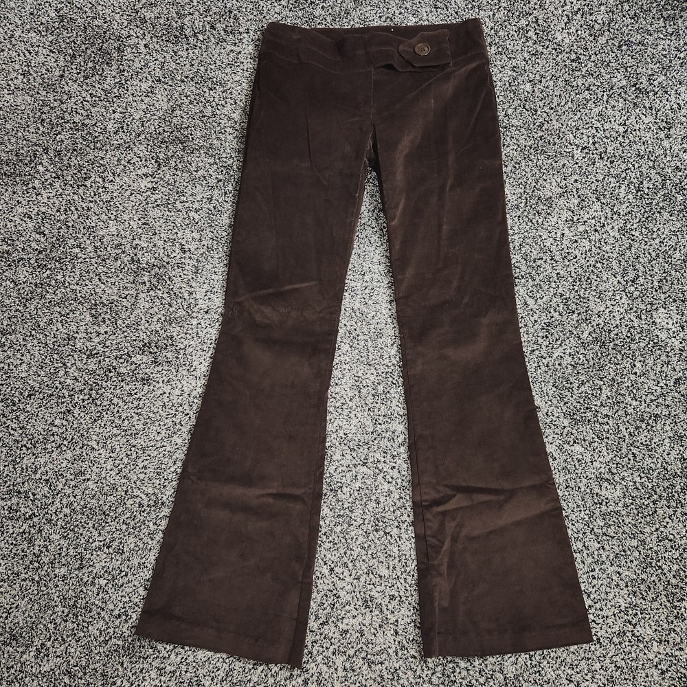 Y2k Vtg Vanity Brown Corduroy Low Rise Pant Mallcore Preppy Chic Bratz Boho Sz 3